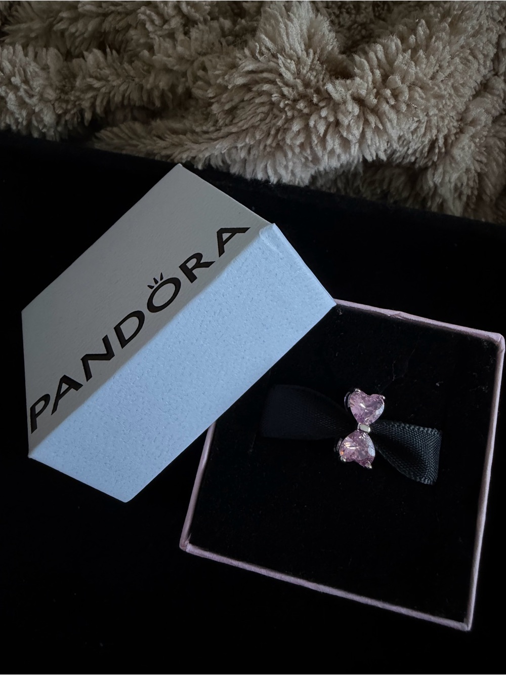 PANDORA PINK BOW CHARM